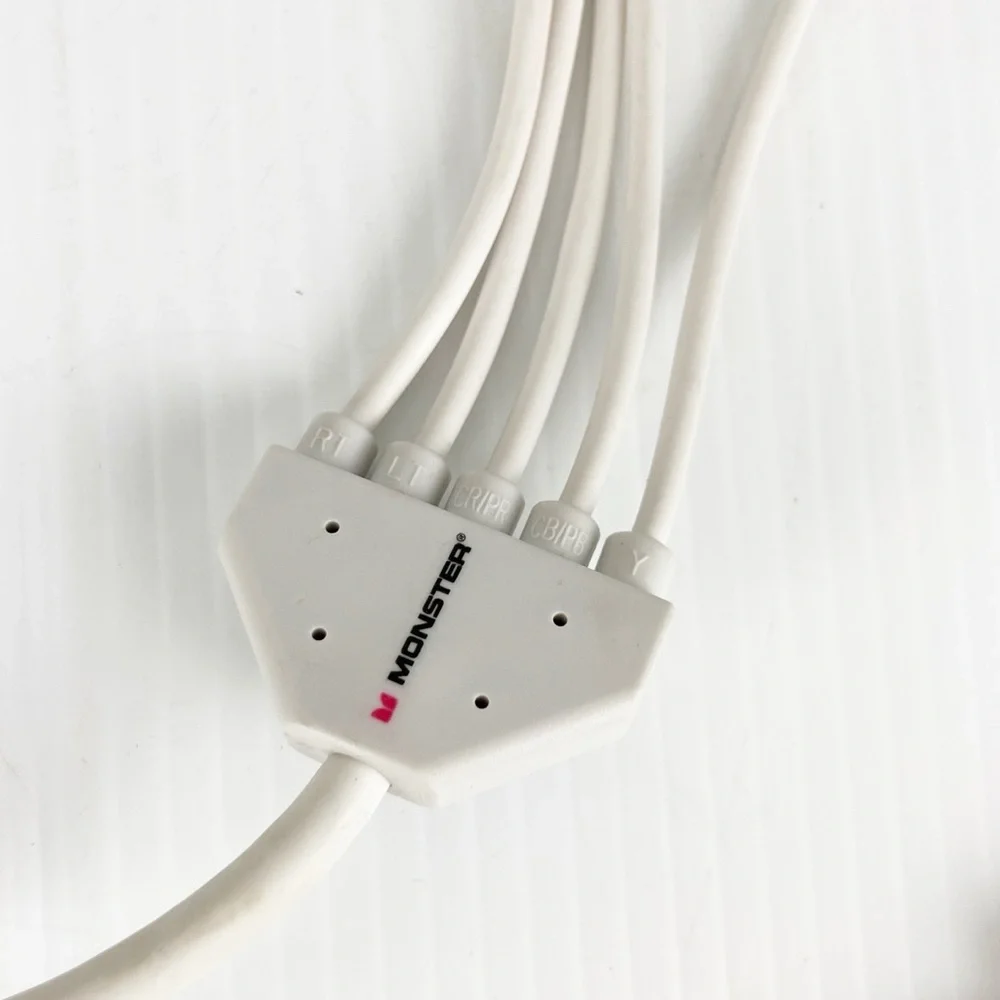 Monster Game Advanced Performance Component HD Audio Video AV Cable Nintendo Wii